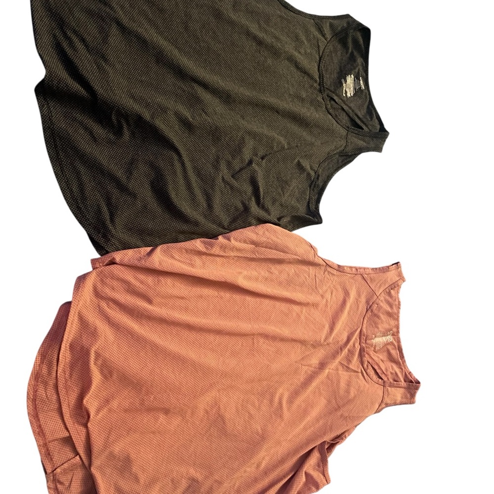 Black and Pink Sleeveless Tops